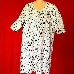 ALPINE - Flannel Open back Night Gown